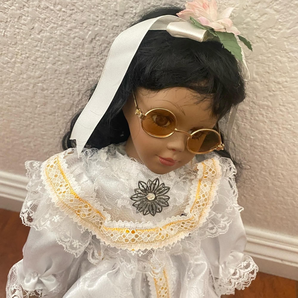 Beautiful black Porcelain doll
